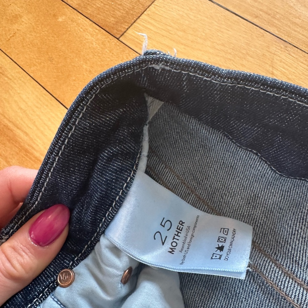 Mother. Dark Blue Women's Jeans. - Picture 2 of 3